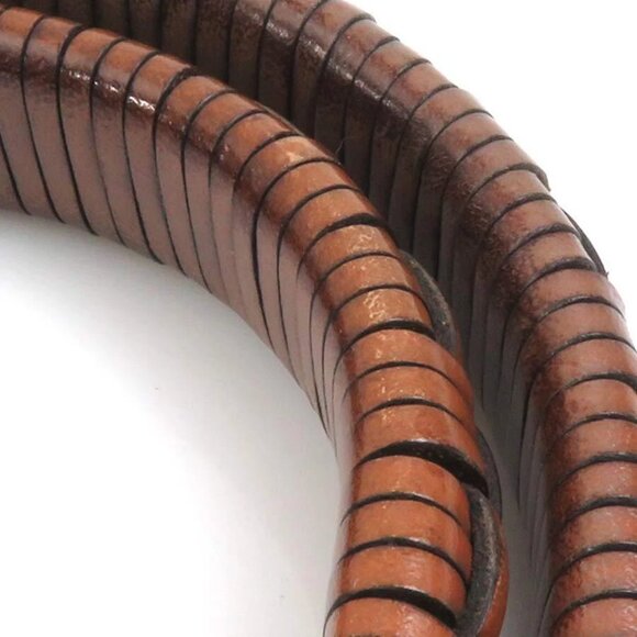 Auth LOEWE Anagram Handbag Shoulder Bag Brown Leather - Picture 10 of 14